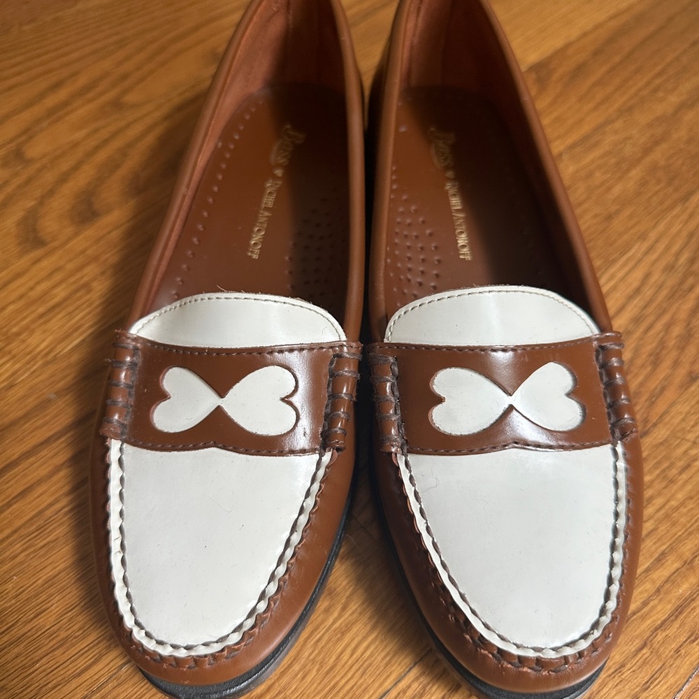 Bass + Rachel Antonoff Collab Wendybird penny loafer Brown size 8.5